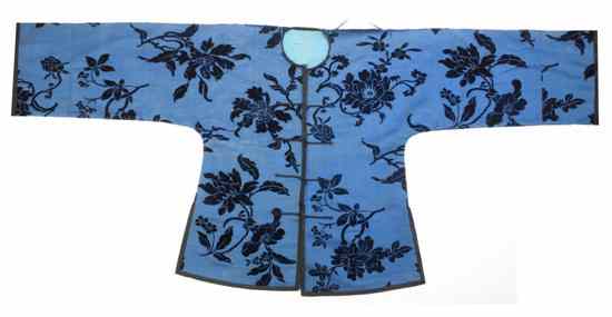 Appraisal: A Chinese Woman's Shirt having black floral decoration upon a