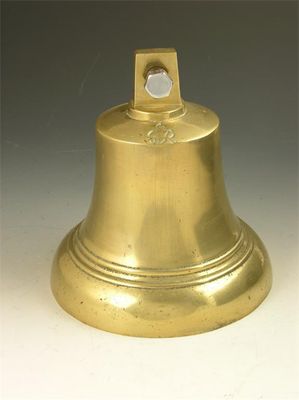 Appraisal: A George VI ship's bell with clapper the top with