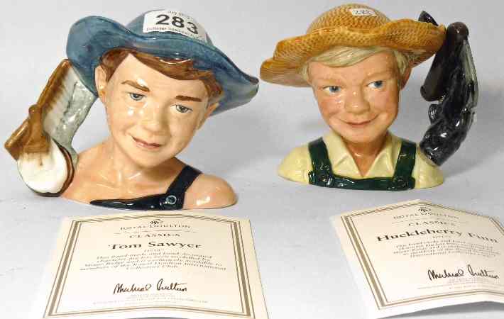 Appraisal: Royal Doulton Small Size Character Jugs Huckleberry Finn D and