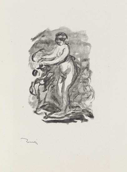 Appraisal: PIERRE-AUGUSTE RENOIR Femme au Cep de Vigne variante Lithograph x