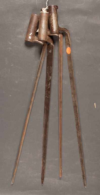 Appraisal: Four bayonets four early socket bayonets two marked ''U S