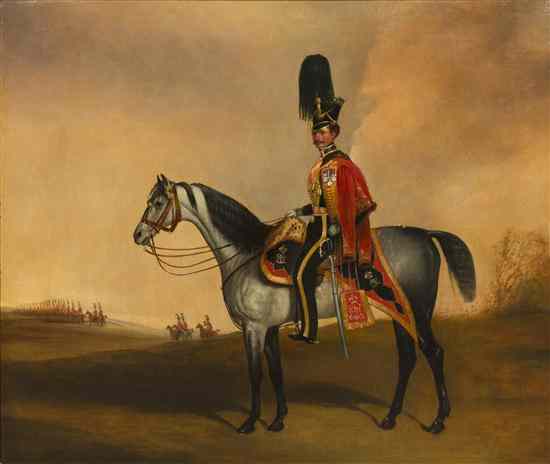 Appraisal: British School th century Portrait of a British Officer of