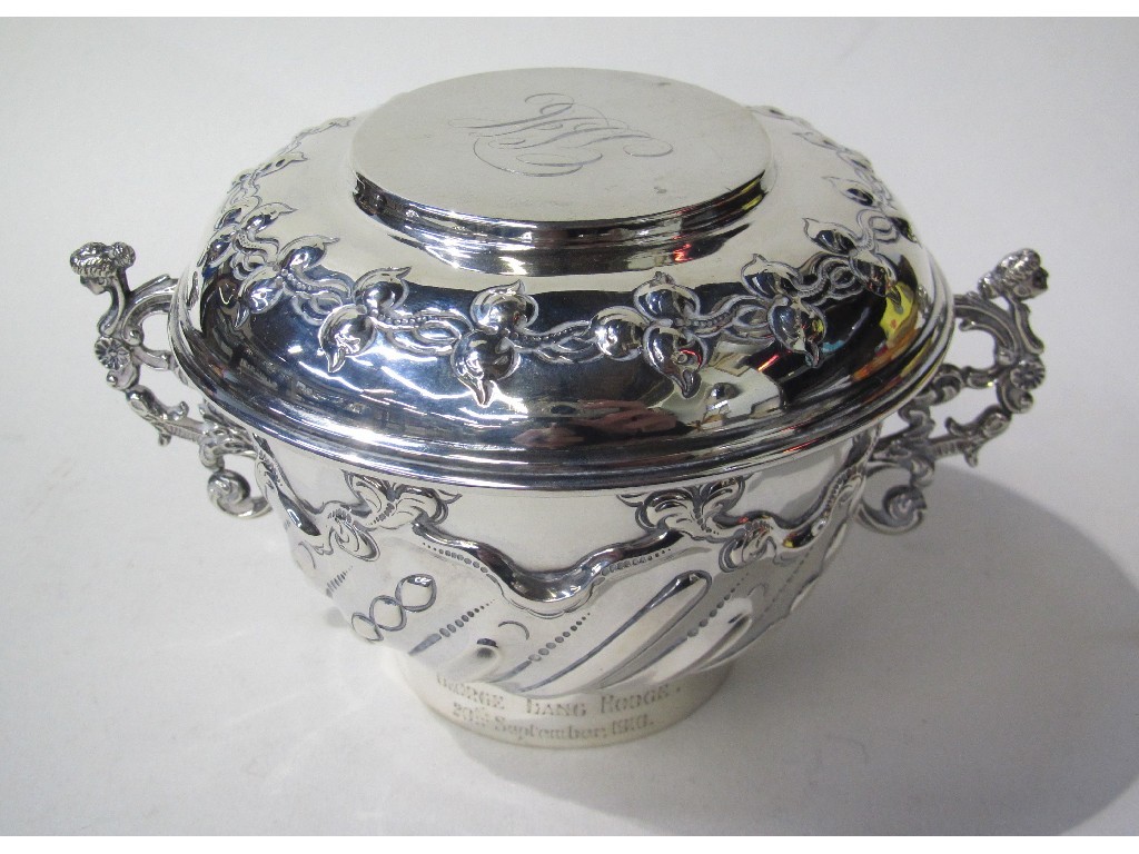 Appraisal: Silver porringer and cover Sheffield