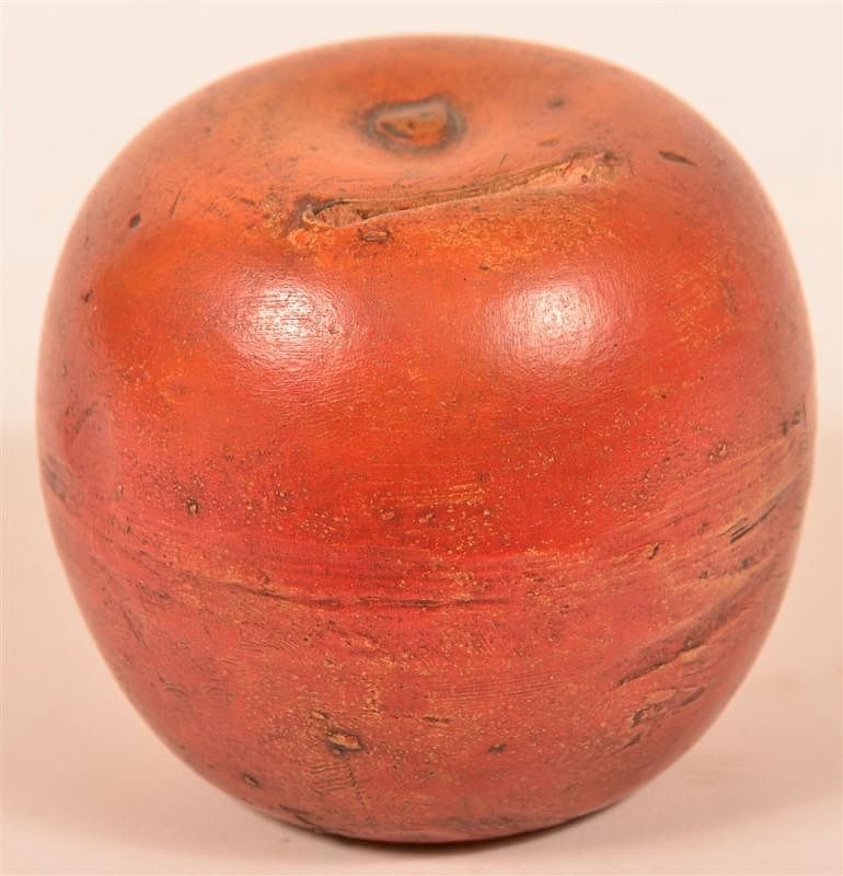 Appraisal: Apple Form Earthenware Still Bank Apple Form Earthenware Still Bank