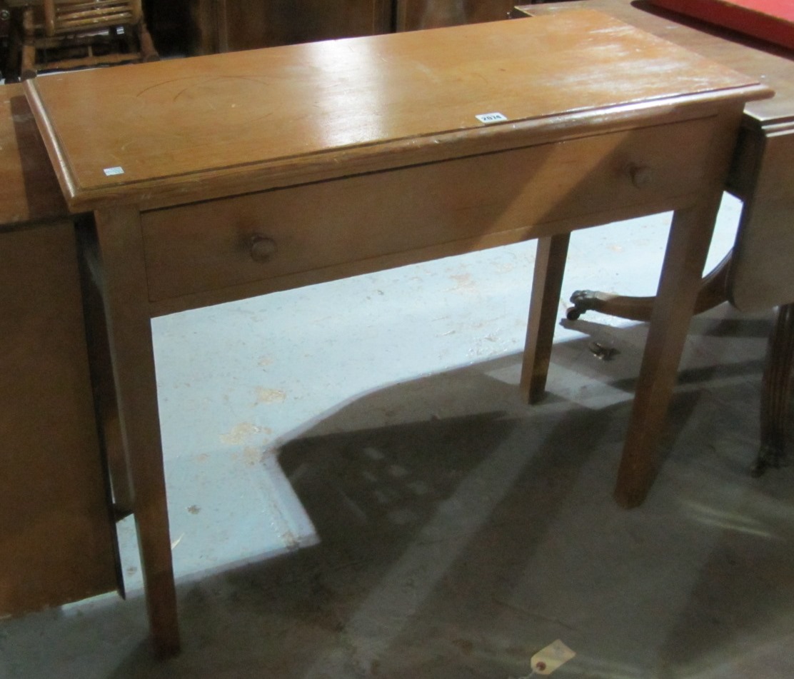 Appraisal: A th century pine rectangular side table