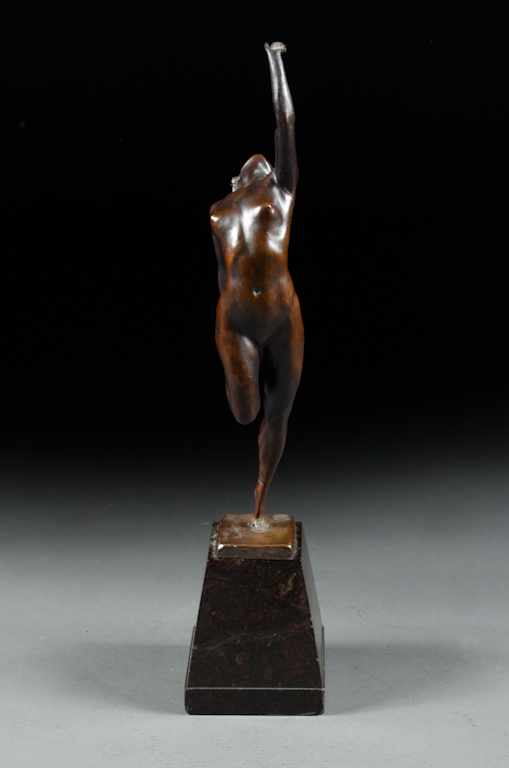 Appraisal: Renee Baronin von Vranyczany German ca Art Deco bronze nude