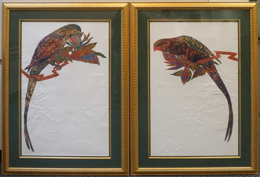 Appraisal: Jonna White 'Satsuma' and 'Cloisonne' Pair Artist's Proofs Signed l