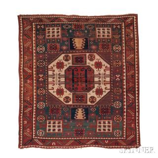 Appraisal: Karachov Kazak Rug Southwestern Caucasus c ft in x ft