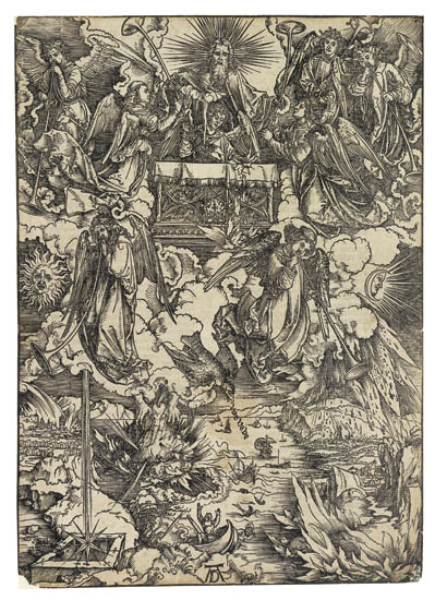 Appraisal: ALBRECHT D RER The Seven Angels with the Trumpets Woodcut