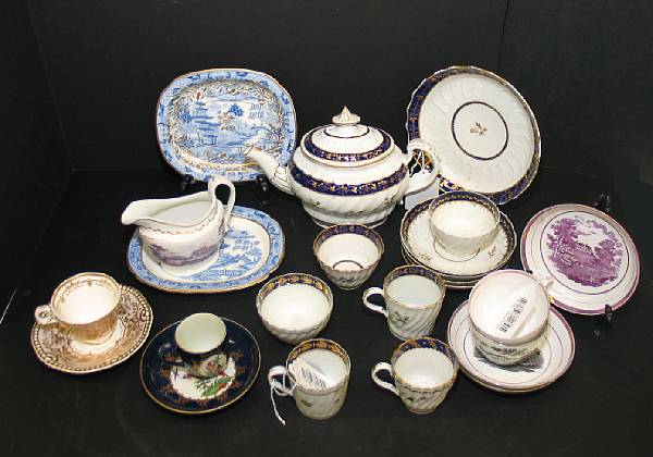 Appraisal: An assembled group of English porcelain late th first quarter