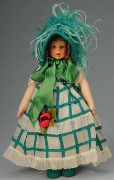 Appraisal: Lovely Lenci Mascotte Girl with Fancy Hat Description Italy Ca