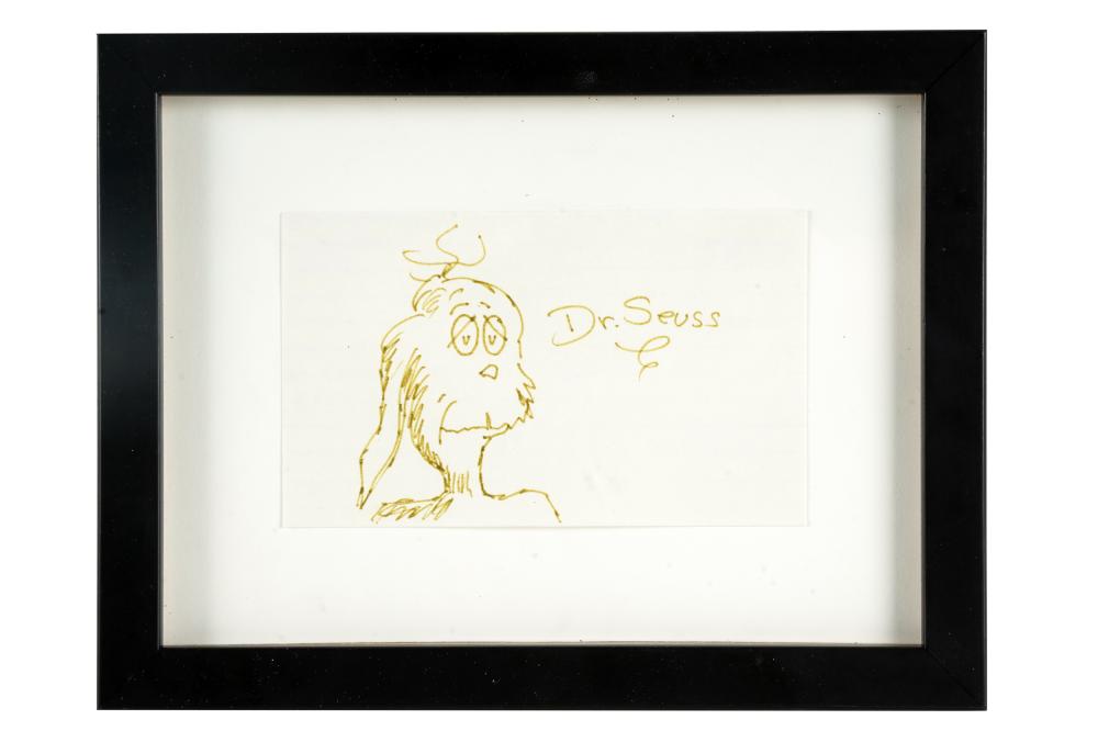 Appraisal: THEODOR SEUSS GEISEL DR SEUSS - AUTOGRAPHsigned in ink Dr