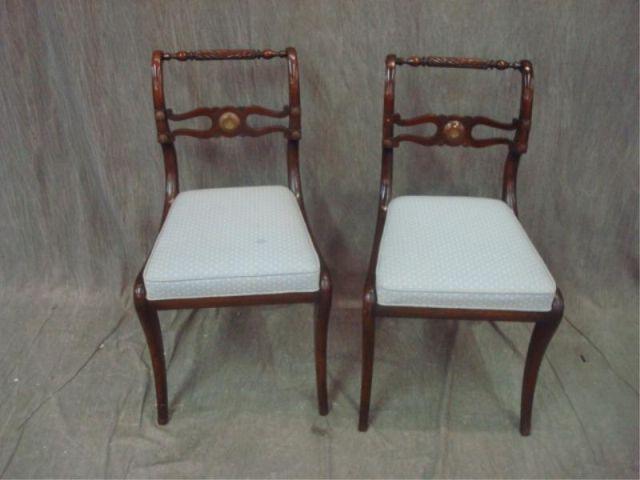 Appraisal: Pair of Regency Side Chairs