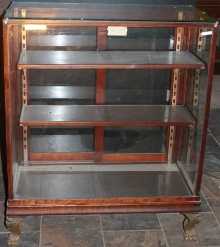 Appraisal: EARLY TH CENTURY STANDING DISPLAY CASE MANUFACTURED BY WEBER SHOWCASE