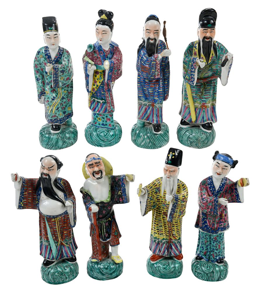 Appraisal: Set of Chinese Porcelain Figures Eight immortals possibly late Qing