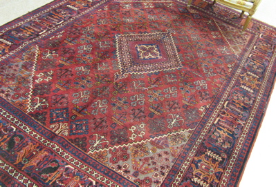 Appraisal: PERSIAN JOSHAGAN CARPET Isfahan region hand knotted in a central