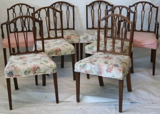 Appraisal: SET OF EIGHT EARLY TH CENTURY ENGLISH REGENCYMAHOGANY DINING CHAIRS