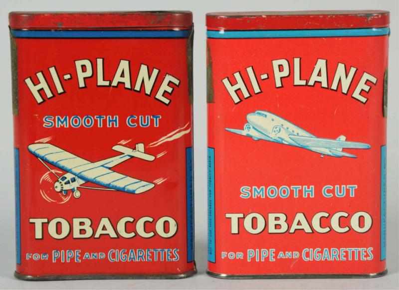 Appraisal: Lot of Hi-Plane Pocket Tobacco Tins Both fronts are good