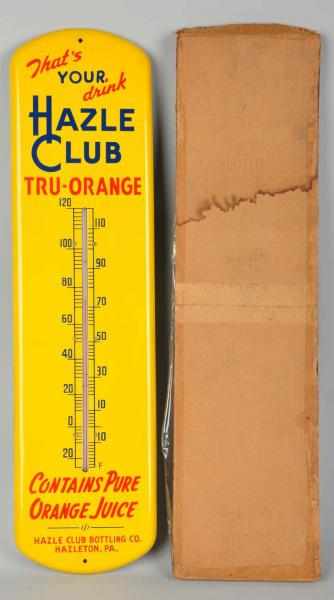 Appraisal: Tin Hazel Club Thermometer s Complete with original sleeve Beautiful