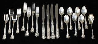 Appraisal: Gorham Chantilly sterling silver flatware Includes dinner forks salad forks