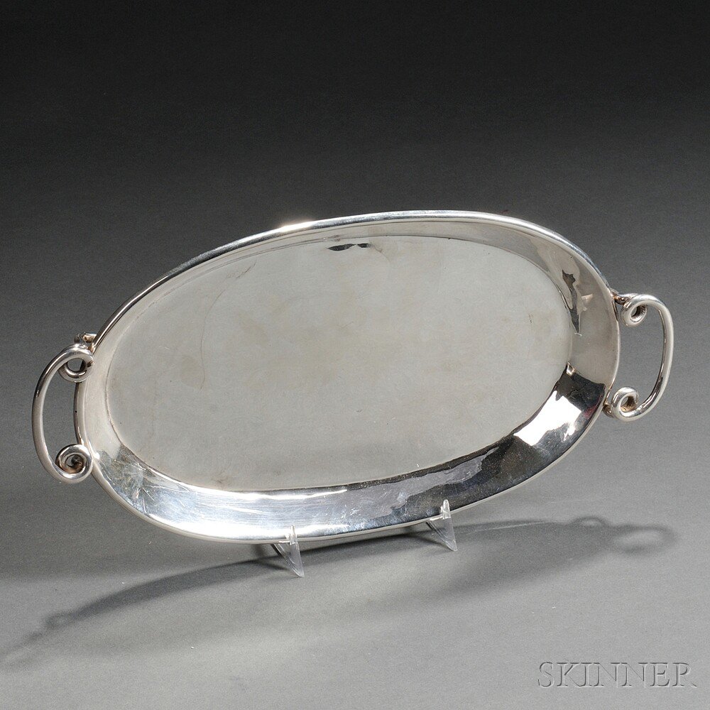 Appraisal: William Spratling Sterling Silver Tray Taxco Mexico mid- th century