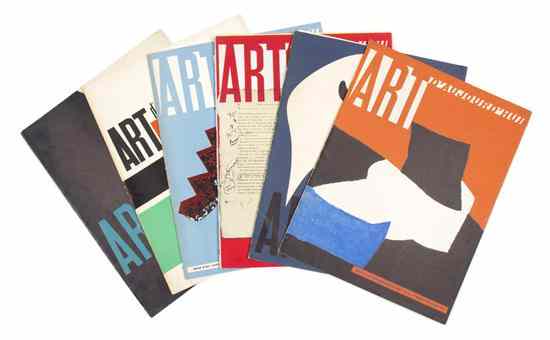 Appraisal: ART L'ART D'AUJOURD'HUI A group of six issues comprising serie