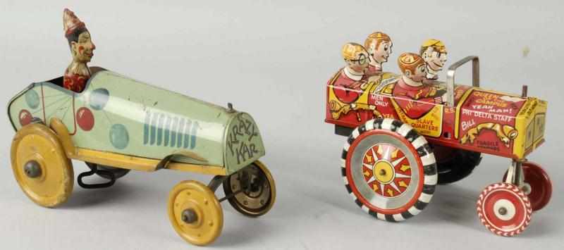 Appraisal: Lot of Tin Litho Whoopee Car Wind-Up Toys Description American