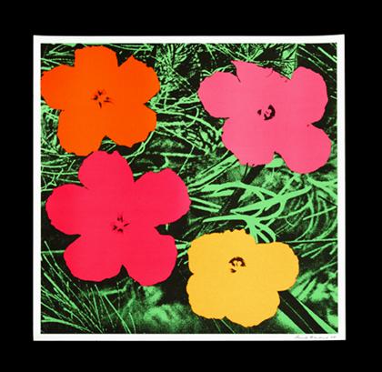 Appraisal: ANDY WARHOL american - FLOWERS from the edition of approximately