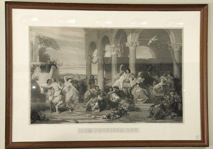 Appraisal: Large Black and White Etching The Prodigal Son