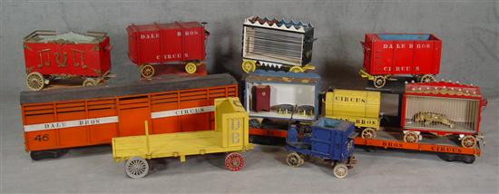 Appraisal: Wooden Circus Wagons Railroad Cars Early to mid th century