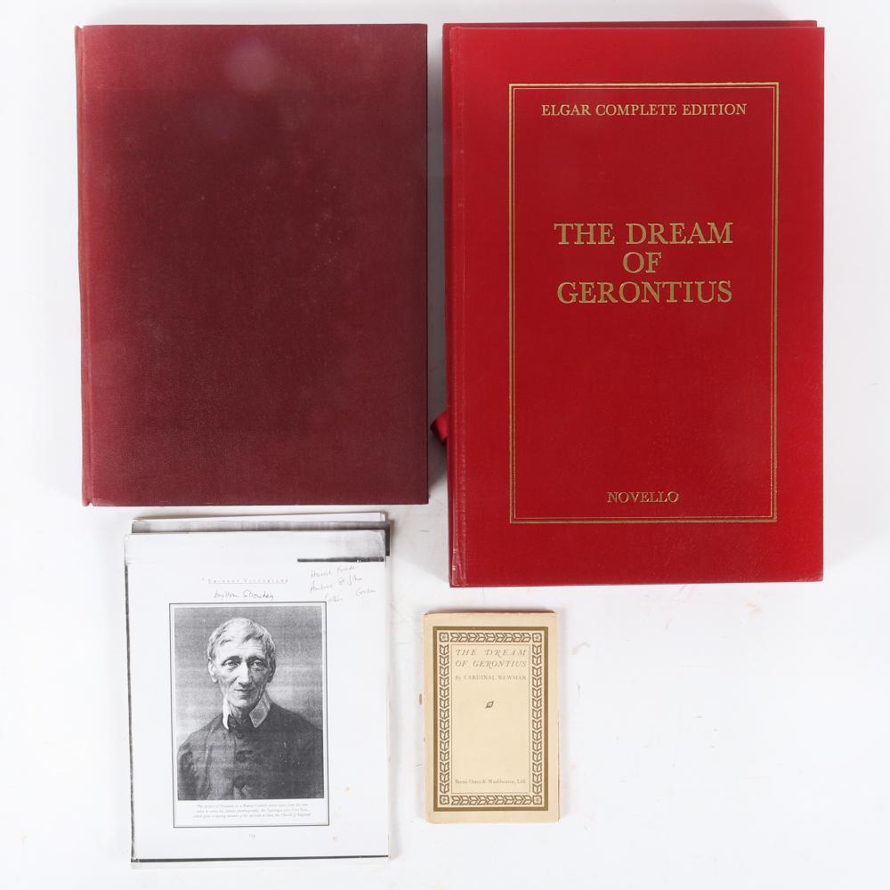 Appraisal: THREE ELGAR BOOKS SCORES TWO OF THE DREAM OF GERONTIUS