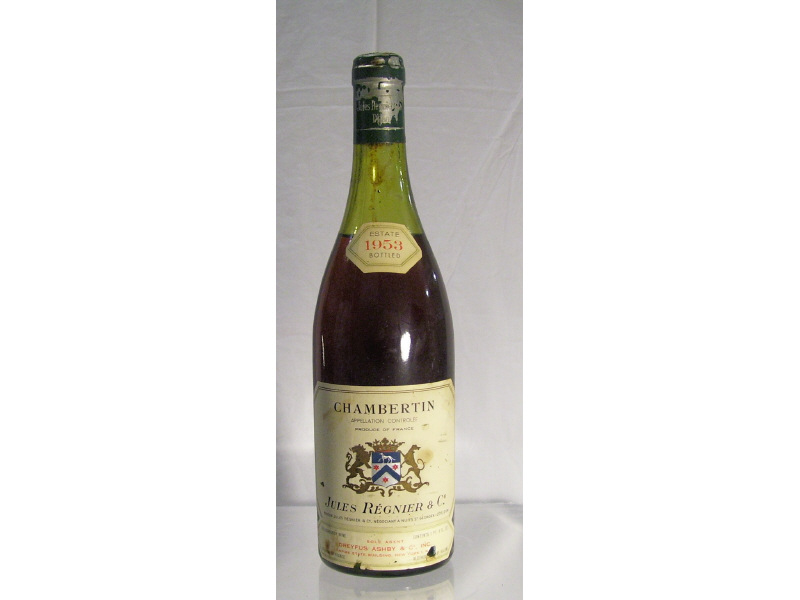 Appraisal: Chambertin Jules Regnier Co Vintage - ml bottle Level below