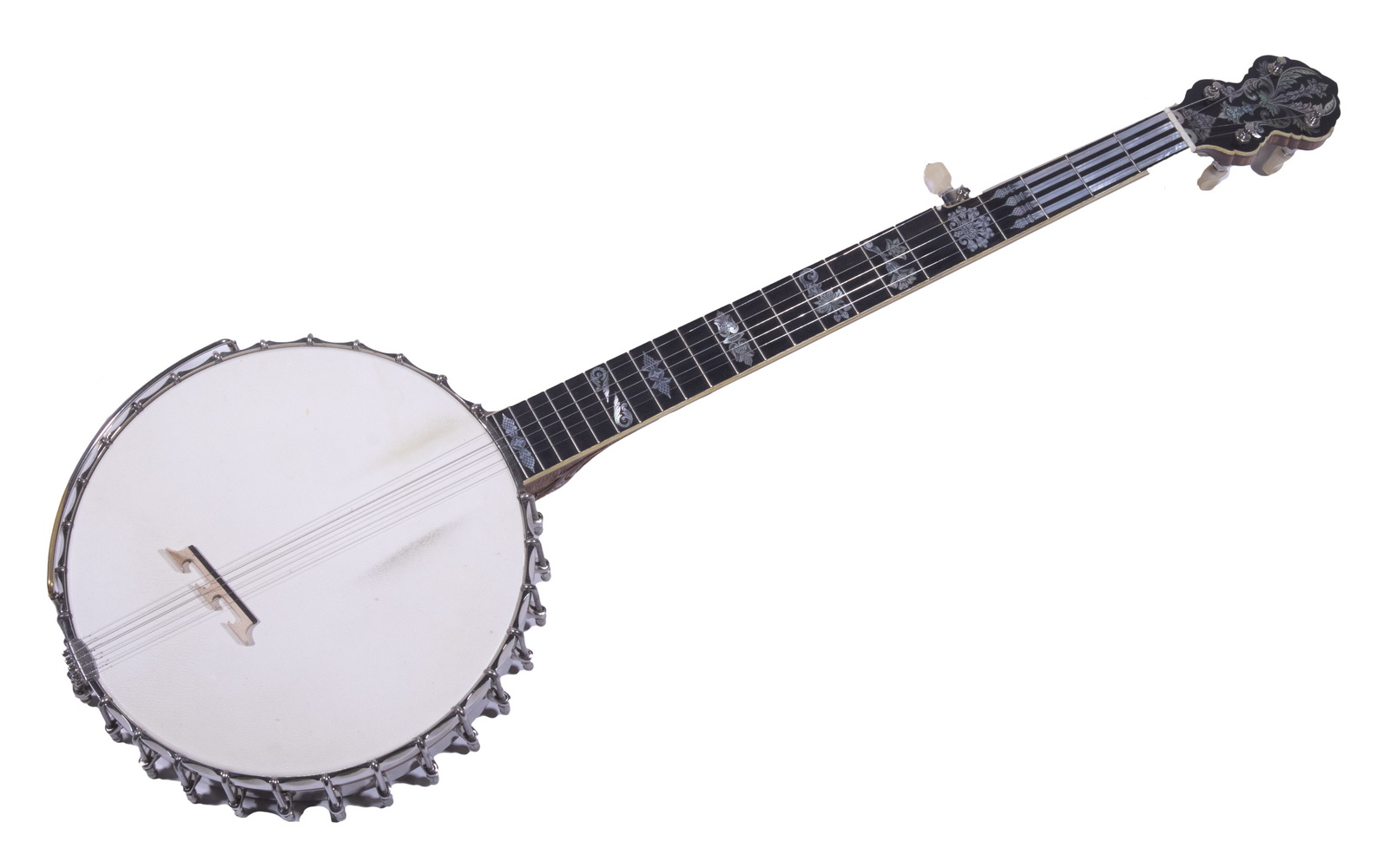 Appraisal: DOUG UNGER -STRING CONVERSION BANJO Carved heel and inlaid neck