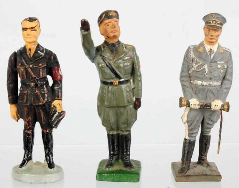 Appraisal: Lineol Elastolin Personalities Includes Mussolini Goering and Hess Mussolini has