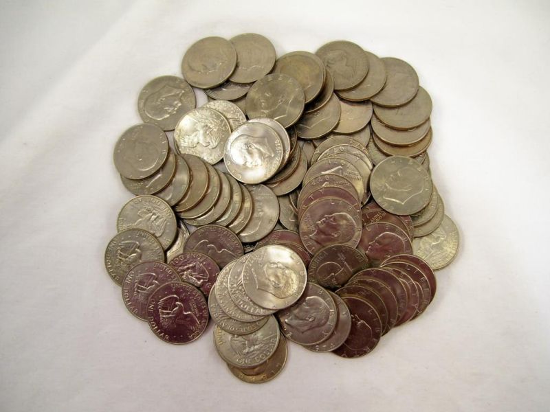 Appraisal: Eisenhower Dollars Circulated Mixed Dates Lot includes - - D