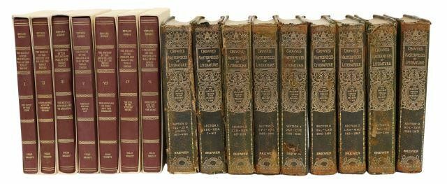 Appraisal: lot of Books all with gilt embossed spines including volumes