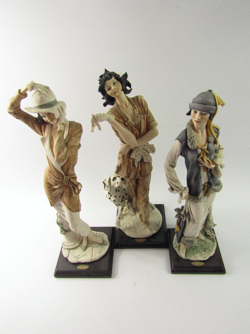 Appraisal: Three Capodimonte Florence figures by Giuseppe Armani comprising Marina limited