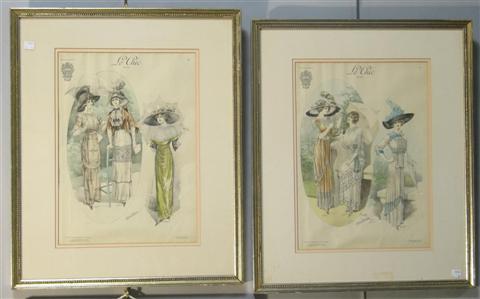 Appraisal: LE CHIC TH CENTURY FASHION GAZETTE No Lithograph x in