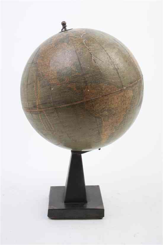 Appraisal: An American Terrestrial Globe Weber Costello raised on a tapering