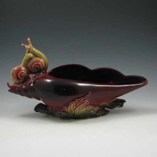 Appraisal: Hull Ebb Tide snail planter Marked Hull USA E- No