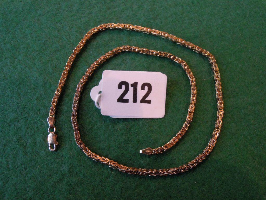 Appraisal: A ct gold close link necklace gm