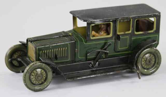 Appraisal: MOKO LIMOUSINE Germany lithographed tin done in green body features