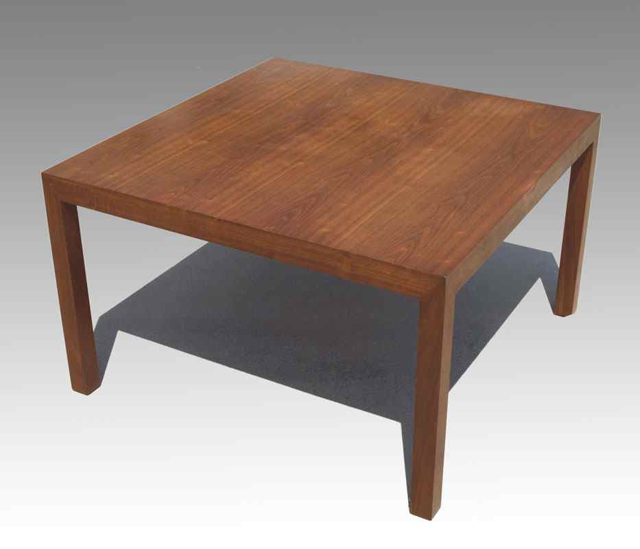 Appraisal: EDWARD WORMLEY DUNBAR TABLE Walnut Dunbar paper label '' tall