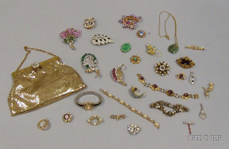 Appraisal: Small Group of Costume and Estate Jewelry and Assorted Accessories