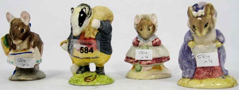 Appraisal: Royal Albert Beatrix Potter Figures Tommy Brock Appley Dapply ThE