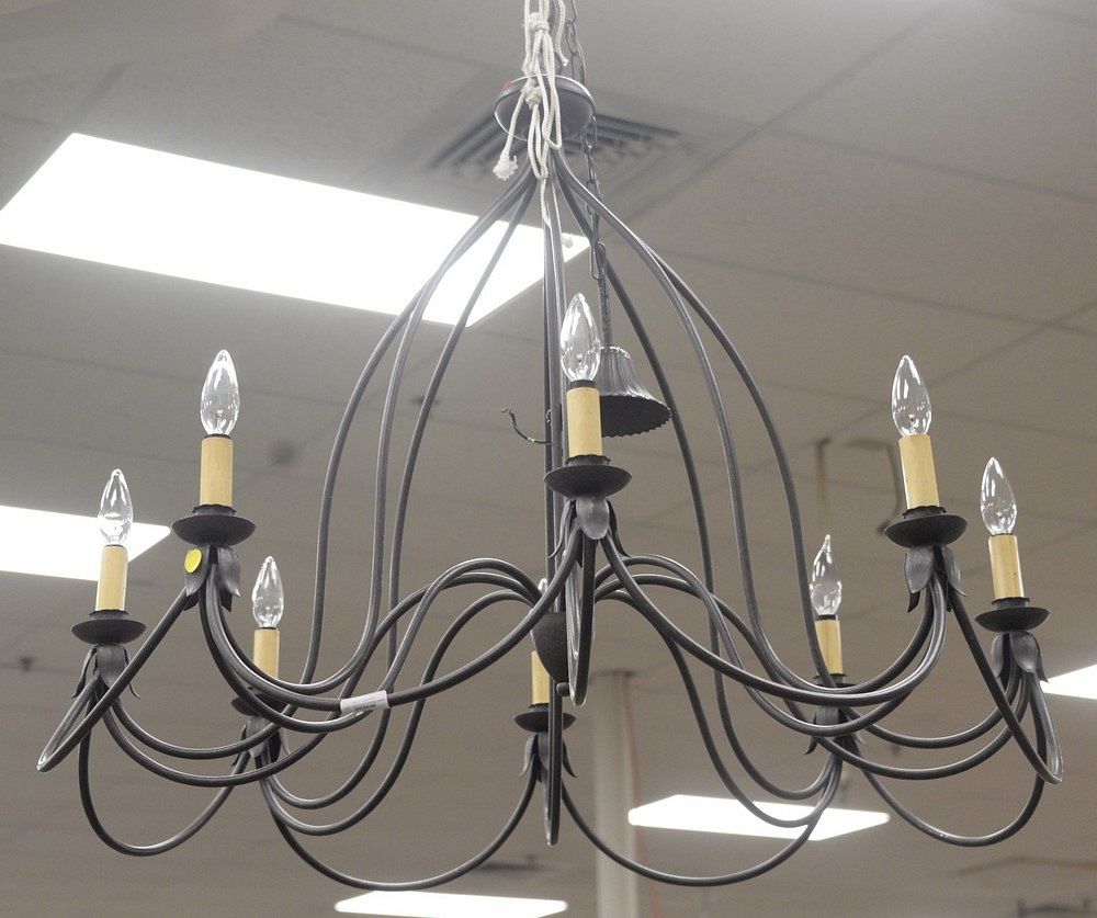 Appraisal: Eight Light Contemporary Chandelier height inches diameter inches Eight Light