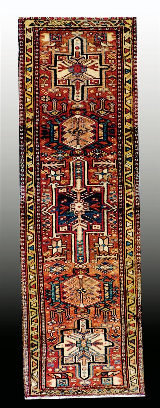 Appraisal: Persian Karajeh carpet circa s ' x ' Good condition