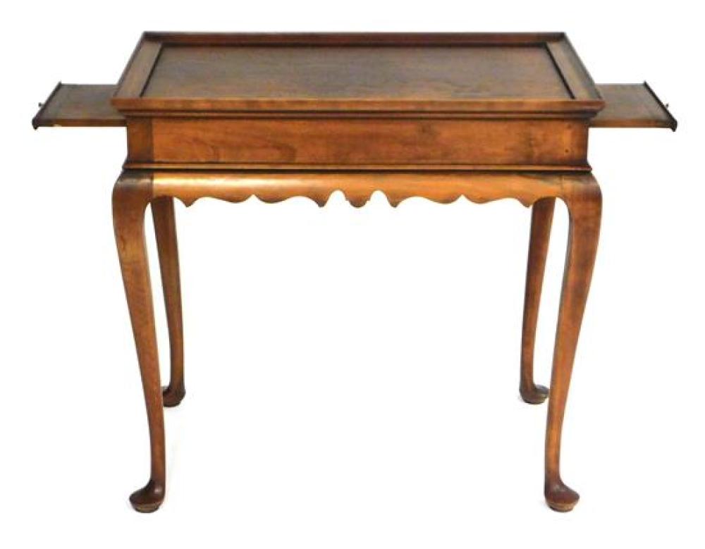 Appraisal: Eldred Wheeler tea table th C reproduction rectangular top with