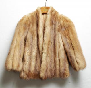 Appraisal: Vintage Stone Marten Fur Jacket Woman's Stone marten jacket-length coat