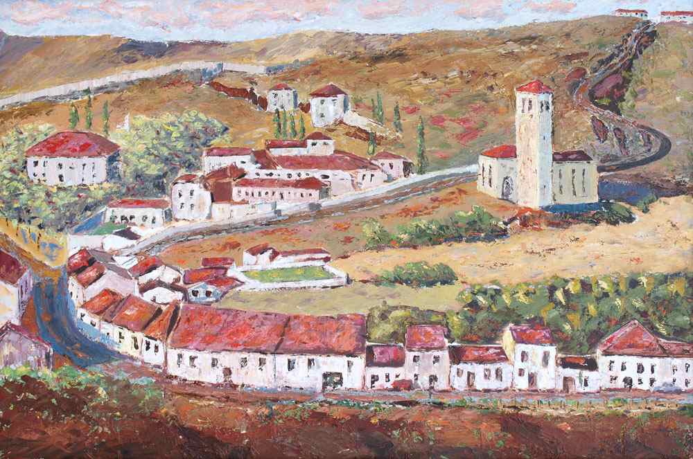 Appraisal: DESMOND John Justin American th Century ''View of Avila'' OIL